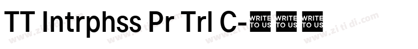 TT Intrphss Pr Trl C字体转换